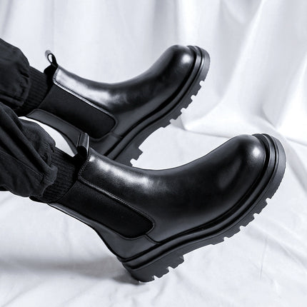 Chelsea Men's High-top Smoke Pipe British Martin Boots