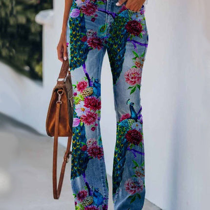 Womens Casual 3D patterned Jeans