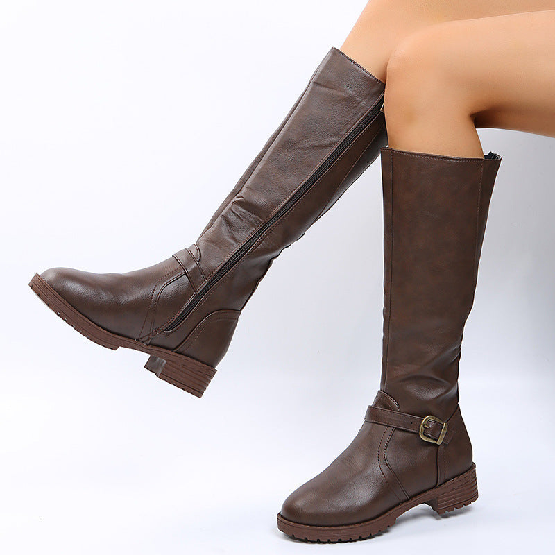 European And American Style Knight Boots Women's High Boots