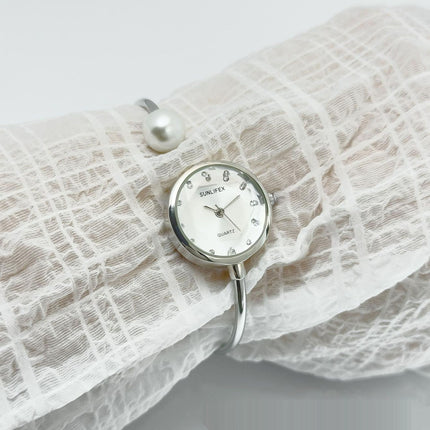 Women's High-grade Simple Pearl Bangle Watch High-grade Watch