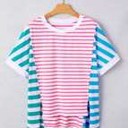 Pink Stripe / S / 95%Cotton+5%Elastane