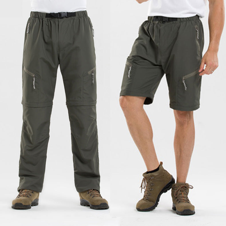 Outdoor Sports Detachable Two-piece Mountaineering Quick-dry Pants