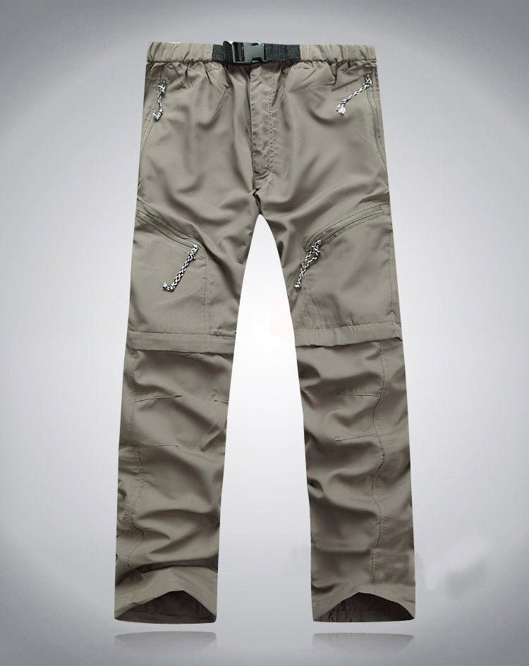 Outdoor Sports Detachable Two-piece Mountaineering Quick-dry Pants