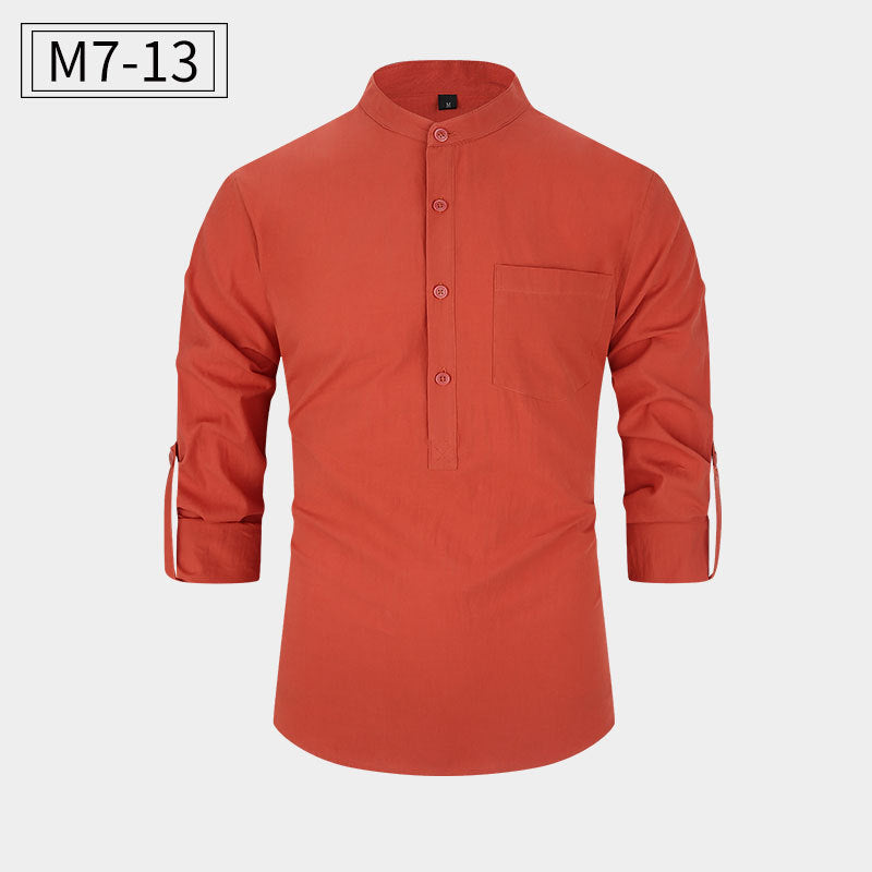 New Men's Cotton Shirt Casual Style