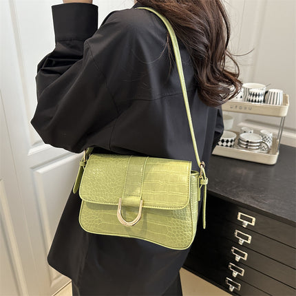 Advanced Texture Underarm Retro Style Fashionable Vachette Clasp Women's Shoulder Bag