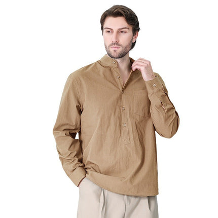 New Men's Cotton Shirt Casual Style