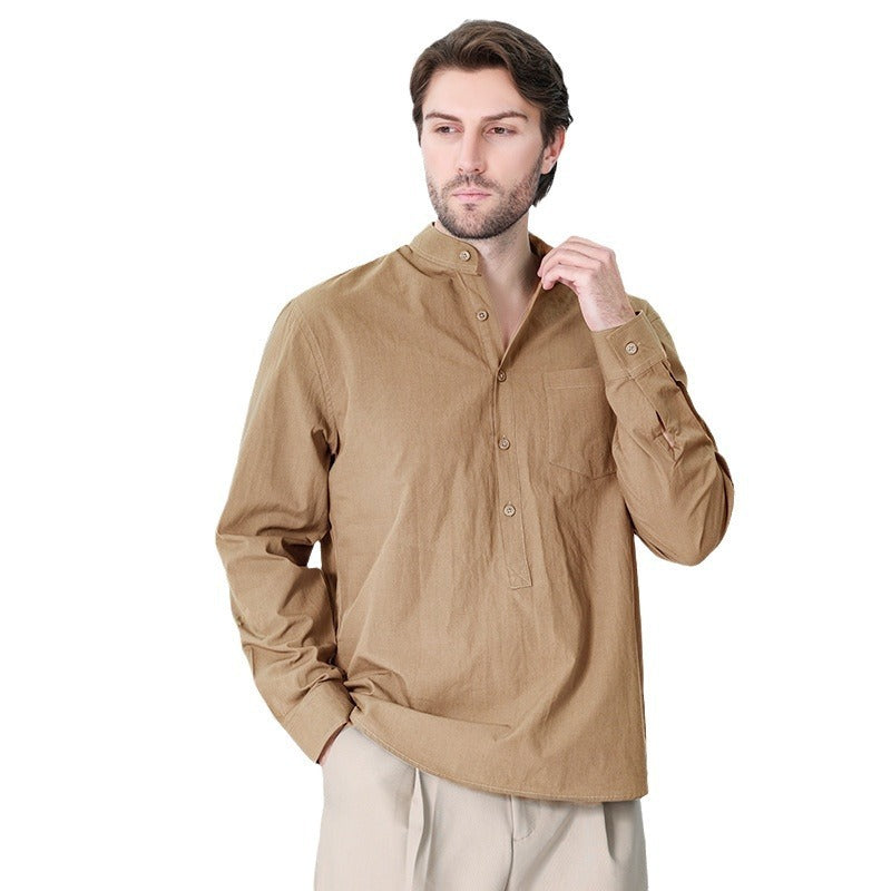 New Men's Cotton Shirt Casual Style