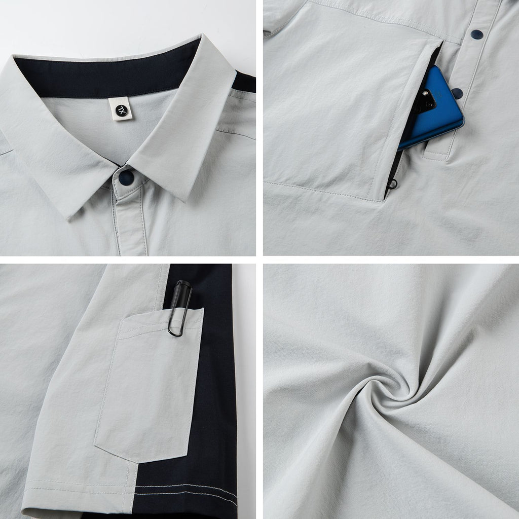Lapel Short Sleeve Business Work Wear