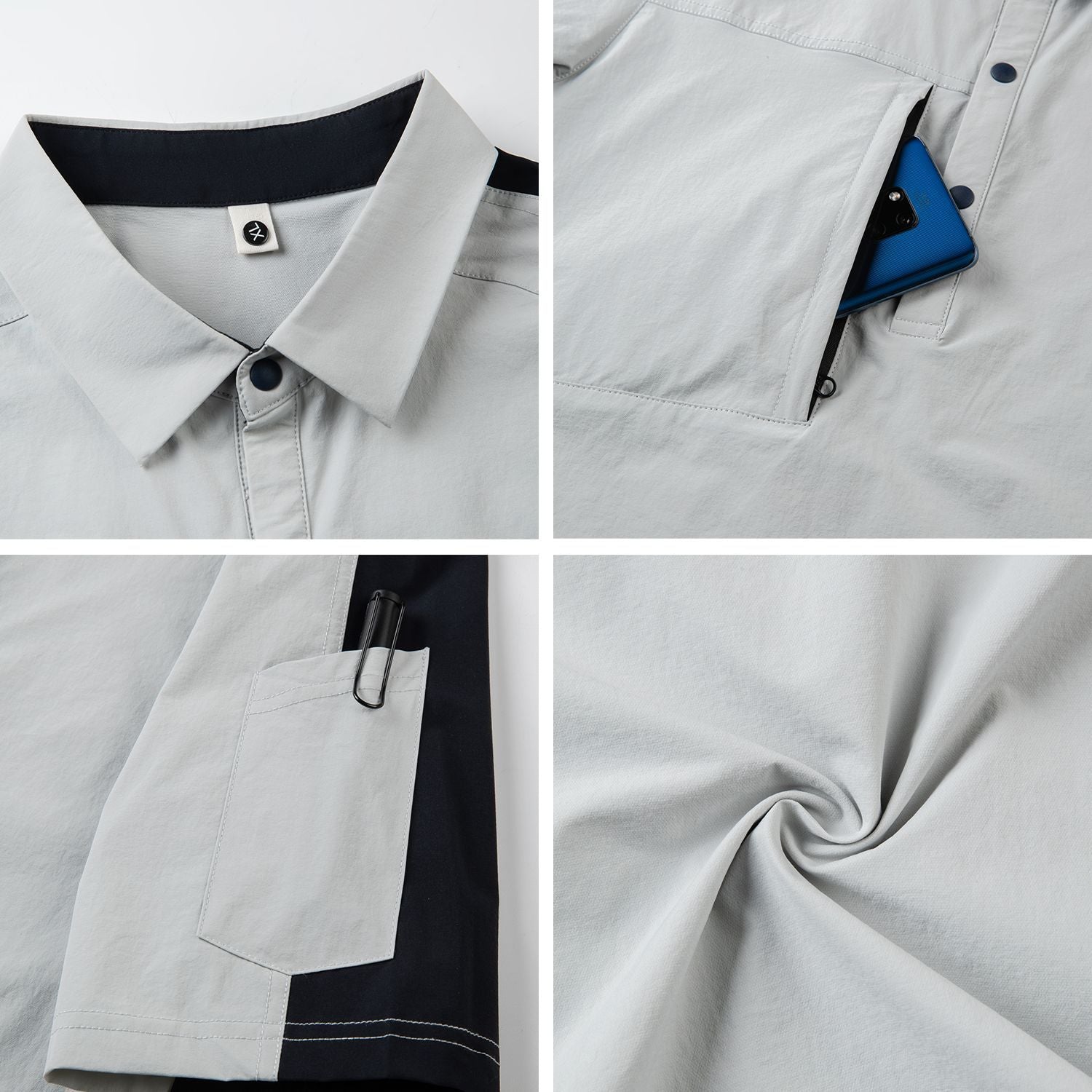 Lapel Short Sleeve Business Work Wear