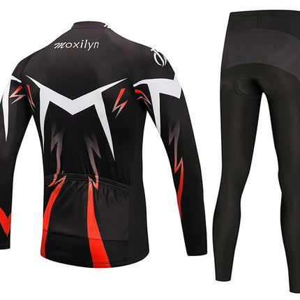 Winter cycling suit long suit custom bicycle fleece long sleeve suit team custom riding suit
