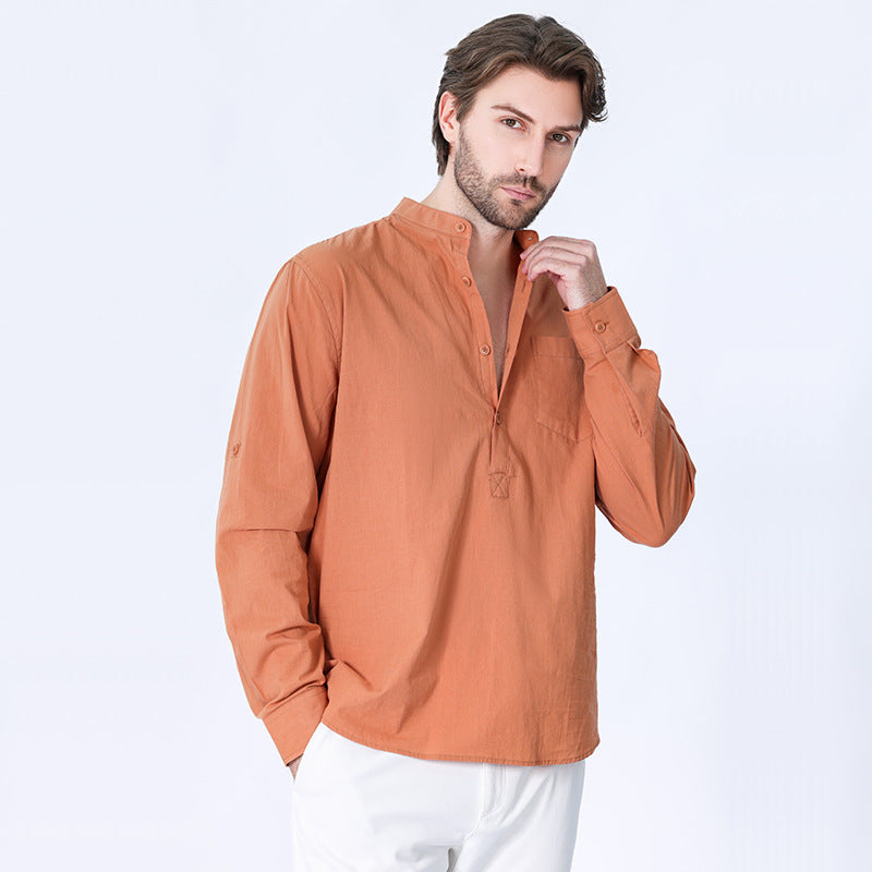 New Men's Cotton Shirt Casual Style