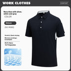 Navy Blue And Silver Gray / 3XL