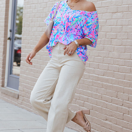 Loose Painted Floral Tee
