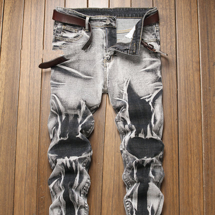 Slim Fit All-match Gray Men's Comfortable