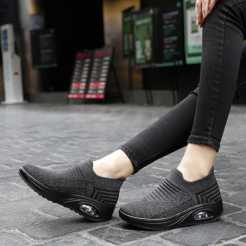 Platform Slip-on Rocking Shoes For Women