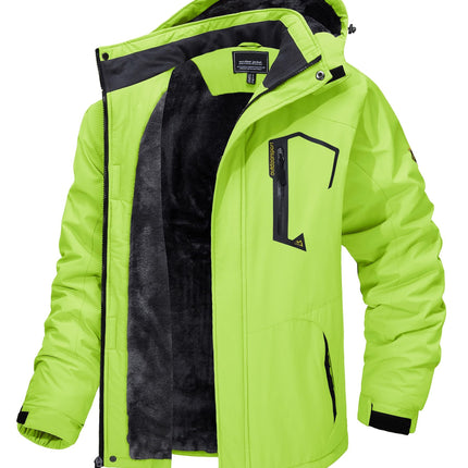 Outdoor Waterproof Winter Jacket Detachable Hat