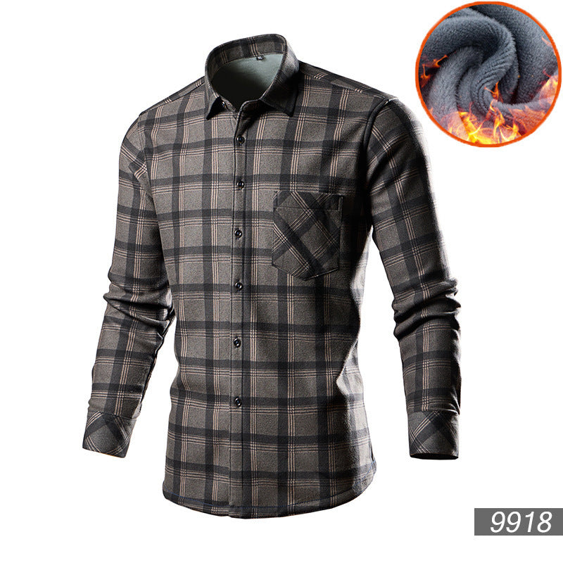 Men's Trendy Fleece-lined Thick Warm Trendy Shirt