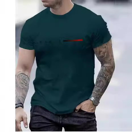 3d Printed Top Slim Fit Men
