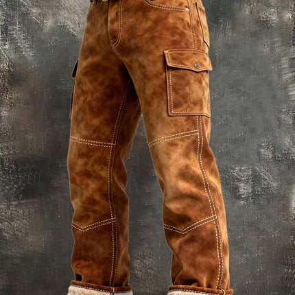 Punk Men's Vintage Work Pants