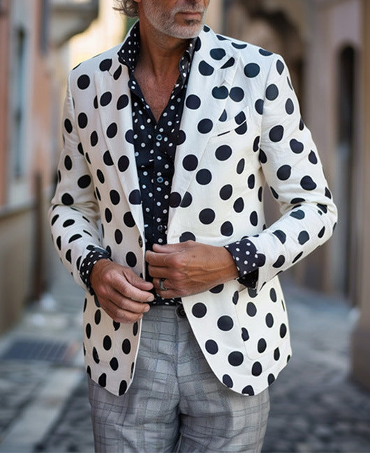 Men's Two-button Large Pocket Suit Jacket