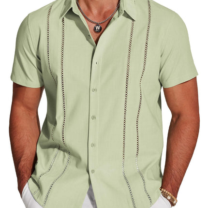 Men's Shirt Hawaiian Short Sleeve Shirt 3D Digital Print Holiday Printing