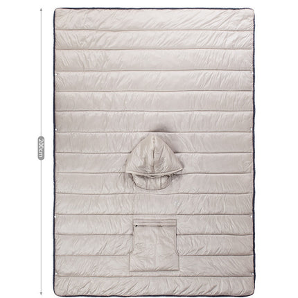Portable Camping Quilt Warm Camping Sleeping Bag Travel Wearable Cloak