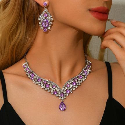 Retro Two-piece Necklace And Earring Set From Europe And The US