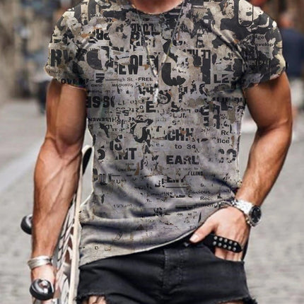 Men's Printed Short-sleeved T-shirt