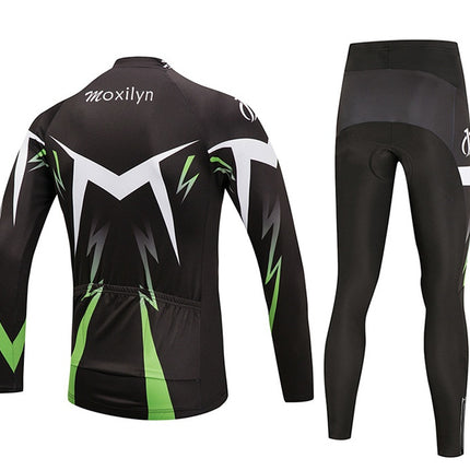 Winter cycling suit long suit custom bicycle fleece long sleeve suit team custom riding suit