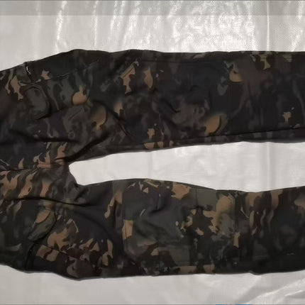 Mens Fleece-Lined Waterproof Tactical Pants For Winter Warmth And Protection