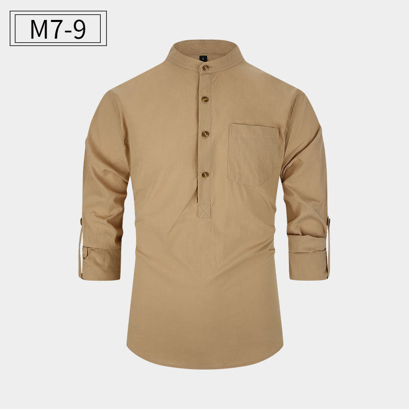 New Men's Cotton Shirt Casual Style