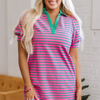 Pink Stripe / S / 95%Cotton+5%Elastane