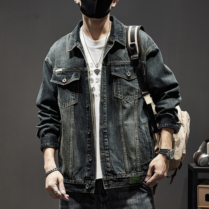 Heavy Industry Retro Denim Jacket Men