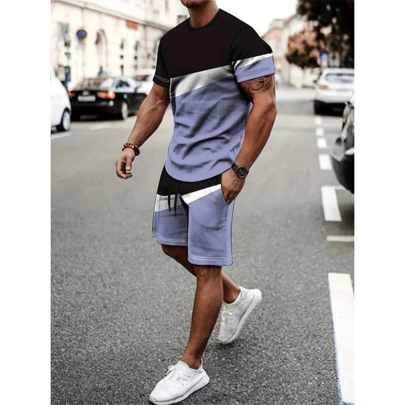Sports Short-sleeved T-shirt Suit Two-piece Outdoor