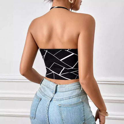 European And American-style Navel-baring Slim-fit New Vest
