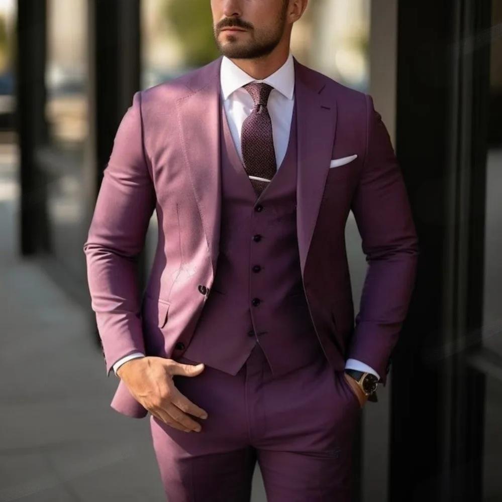 Men's High Sense Temperament Banquet Business Slim Fit Fashion Men's Suit