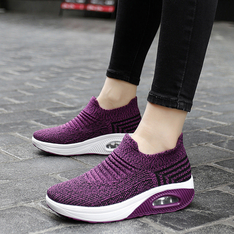 Platform Slip-on Rocking Shoes For Women