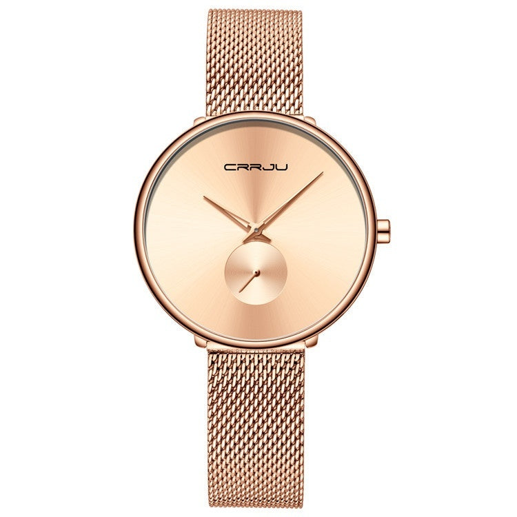 Women's Stainless Steel Strap Mesh Strap Watch Simple
