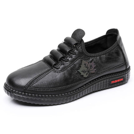 Plus Size PU Soft Bottom Slip-on Comfortable Mom Shoes