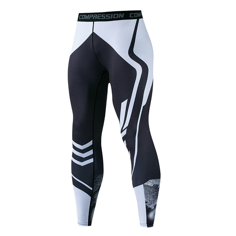 Sports Tight Trousers Men's Fitness Pants Quick-drying