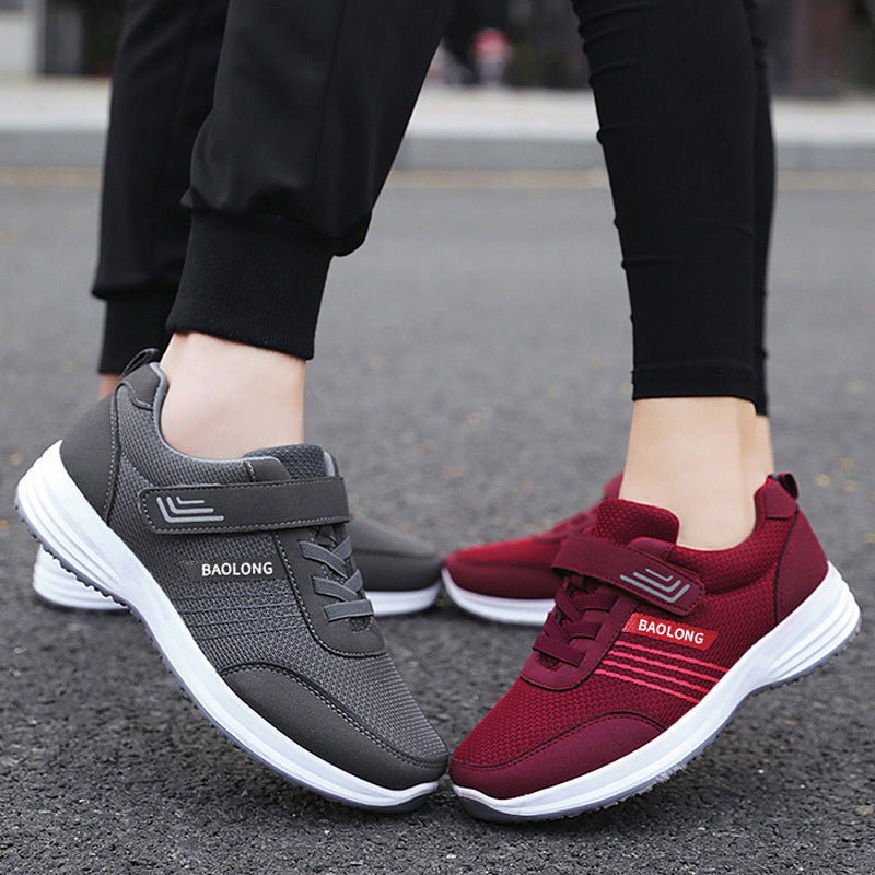 Middle-aged And Elderly Non-slip Soft Bottom Casual Mesh Breathable Shoes For The Old