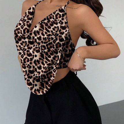 Women's Y2K Halter Neck V-Neck Backless Camisole