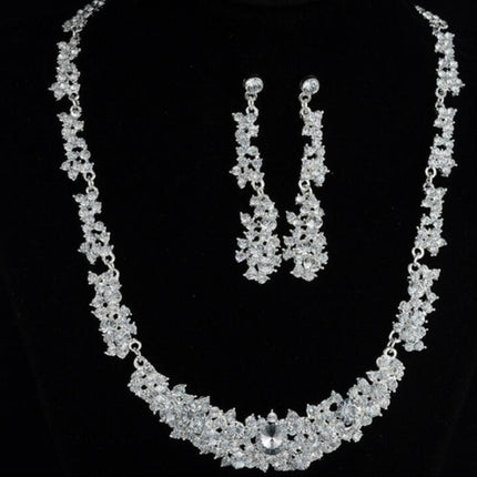 Womens Alloy Necklace And Earrings Two-Piece Set