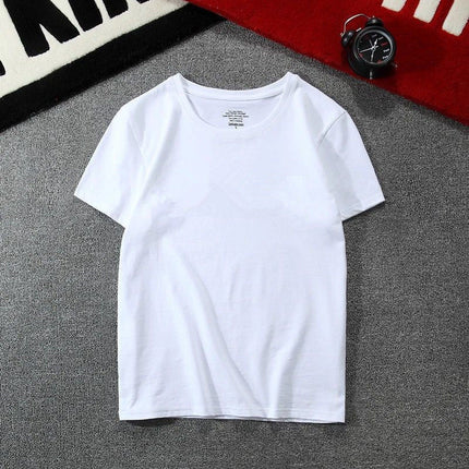 New Ice Silk Men's Short Sleeve All-match Fashion Round Neck