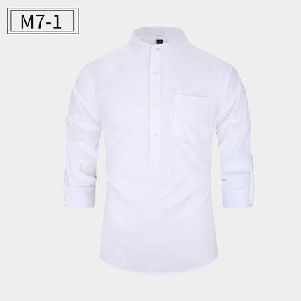New Men's Cotton Shirt Casual Style