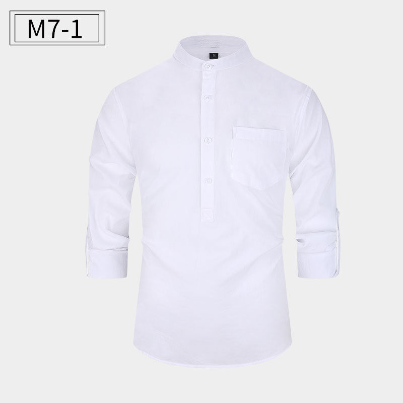 New Men's Cotton Shirt Casual Style