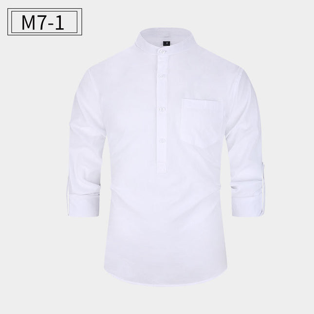 New Men's Cotton Shirt Casual Style
