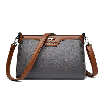 One Shoulder Soft Leather Small Square Stitching Women's Cross-body Bag