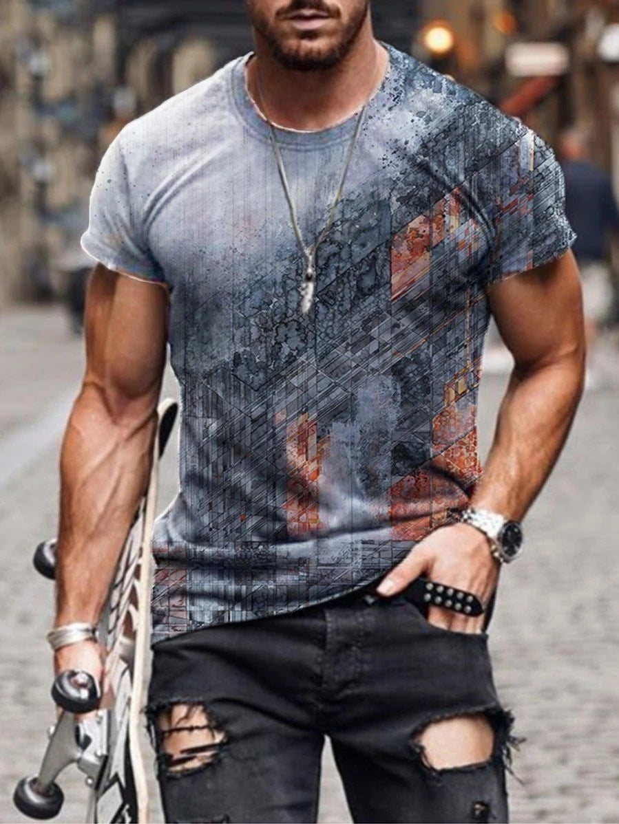 Men's Printed Short-sleeved T-shirt
