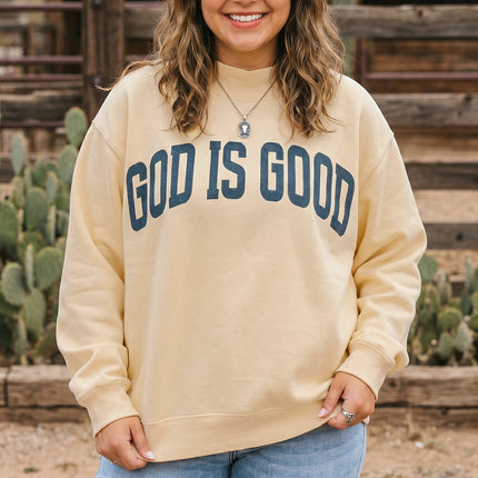 Light Grey Jesus Slogan Stand Neck Long Sleeve Oversized Tunic Plus Size Sweatshirt